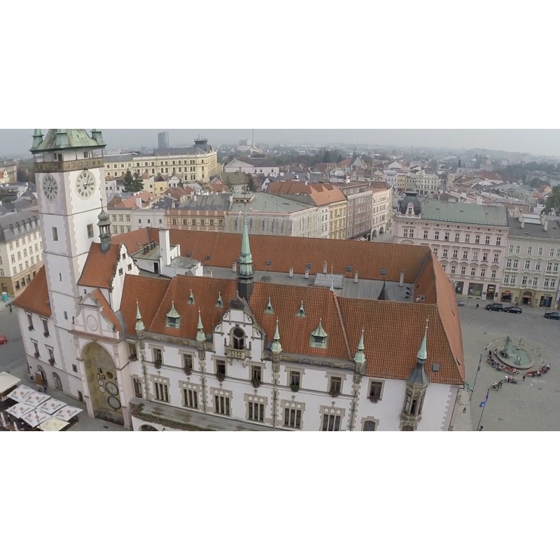 ČR - města - Olomouc - centrum - UNESCO - dron