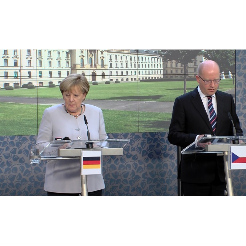 CR - Germany - Prague - Angela Merkel - Chancellor - Bohuslav Sobotka - prime minister