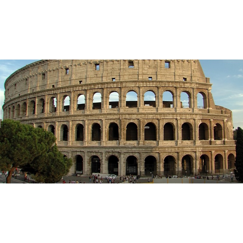 Itálie - Řím - časosběr - památky - historie - Koloseum - obloha - originálni délka
