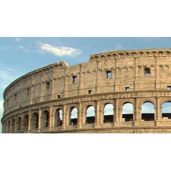 Itálie - ŘÍm - časosběr - památky - historie - Koloseum - obloha - 400x zrychleno
