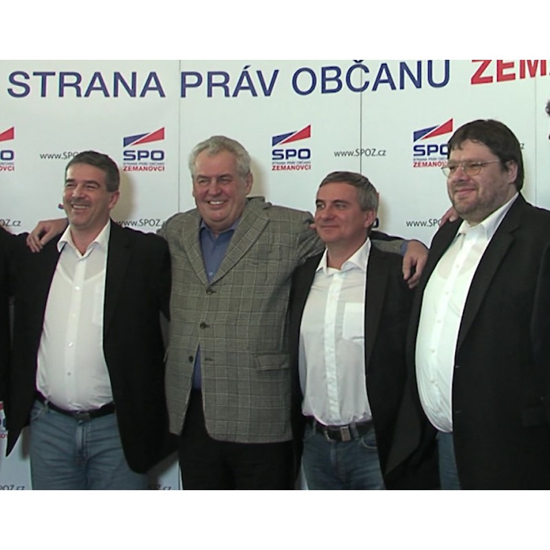 CR - politics - people - SPOZ - Miloš Zeman - Vratislav Mynář - press conference