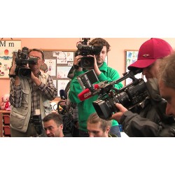 CR - Prague - mass media - election - journalists - camera - photographer