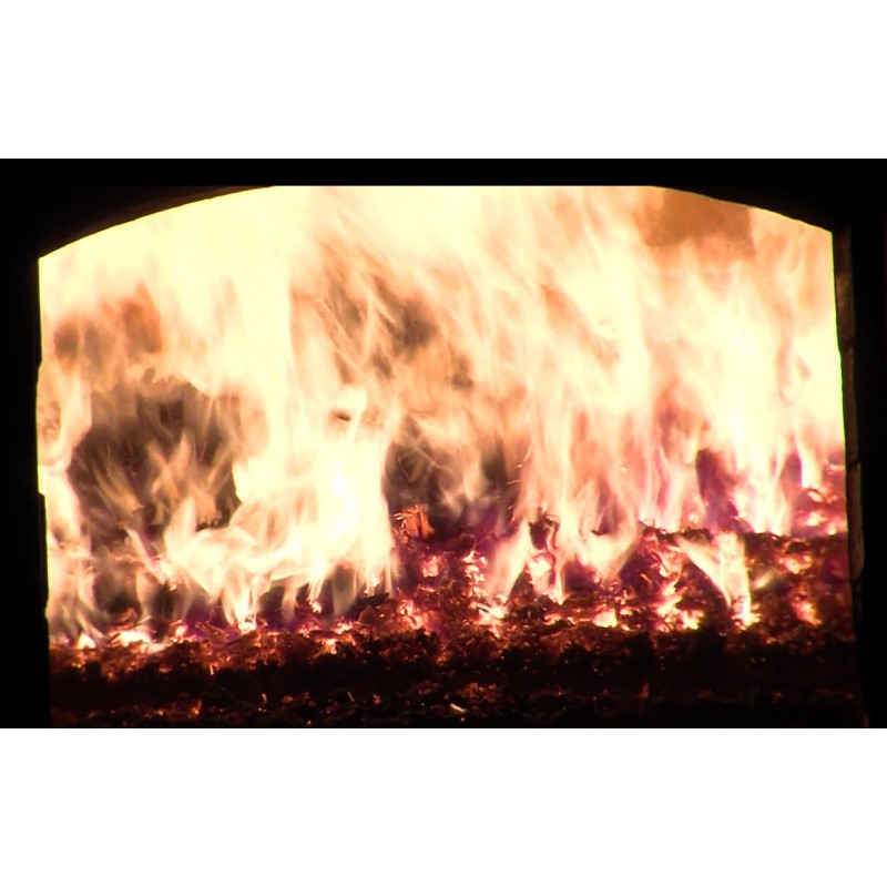 ČR - průmysl - teplárna - spalování dřeva - štěpky - výroba tepla a proudu - pec - oheň