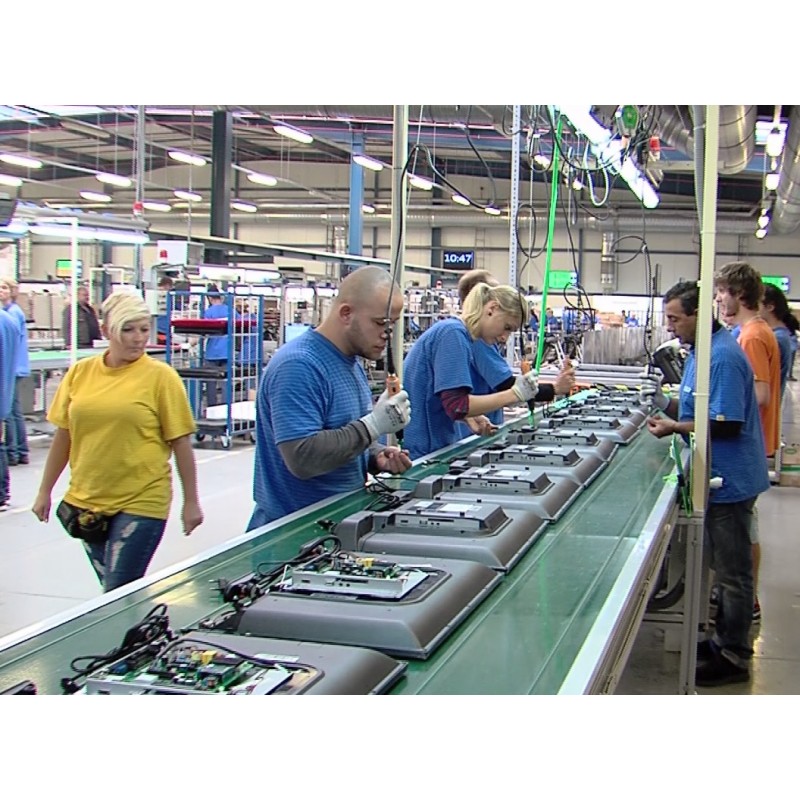 CR - industry - production - production line - worker - LCD television