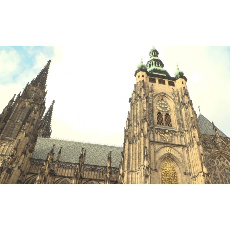 CR - Prague - buildings - Prague castle - St. Vitus Cathedral - St. George statue