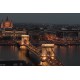 Maďarsko - Budapešť - časosběr - originální délka - doprava - most - stmívání