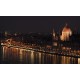 Maďarsko - Budapešť - časosběr - originální délka - doprava - noční