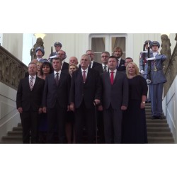CR - Prague - Prague castle - government 2018 - Andrej Babiš - ANO - ČSSD - KSČM