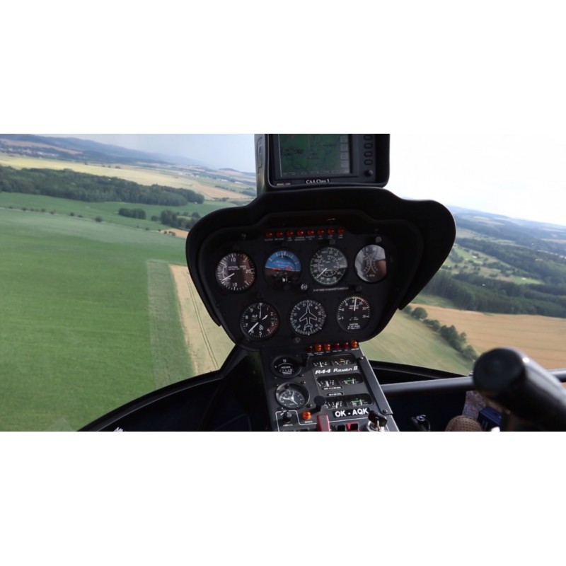 CR - transport - Konopiště - helicopter - flight - cockpit