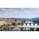 ČR - Praha - Vltava - Karlův most - Národní divadlo - lodě - časosběr