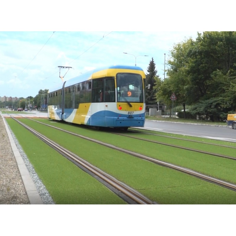 SK - transport - Košice - trams - railway - belt absorber - soaking - water