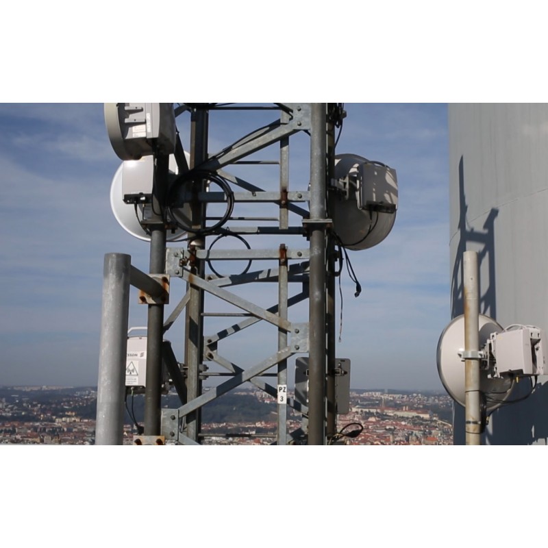 CZ - Prague - Žižkov - technology - communications tower - microwawes - satellite - 5G - internet - signal