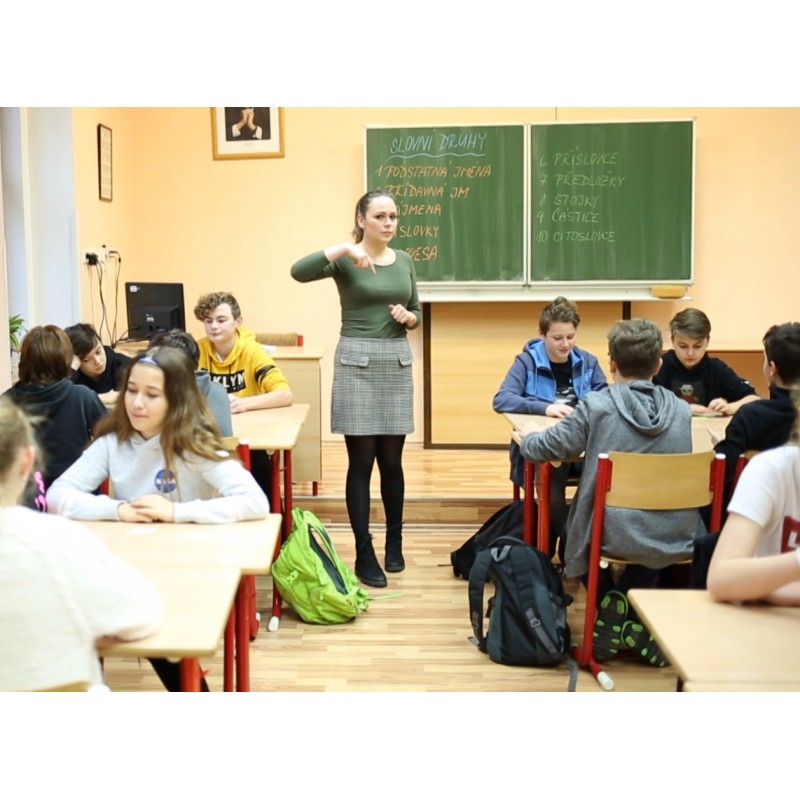 CZ - education - Ledeč - classroom - pupil - teacher - geography - chess - piano - acordeon - choir