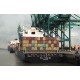 Belgium - Antwerp - dock - ship - port - container - crane - time-lapse - real speed - 4K