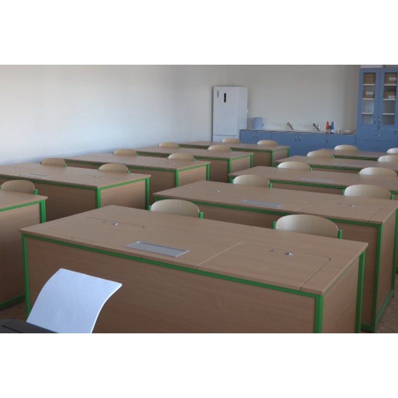 CZ - education - school - classroom - desk - laboratory - holiday - summer - empty