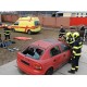 CZ - transport - accident - car - wreck - fireman - hydraulic scissors - cut - dron
