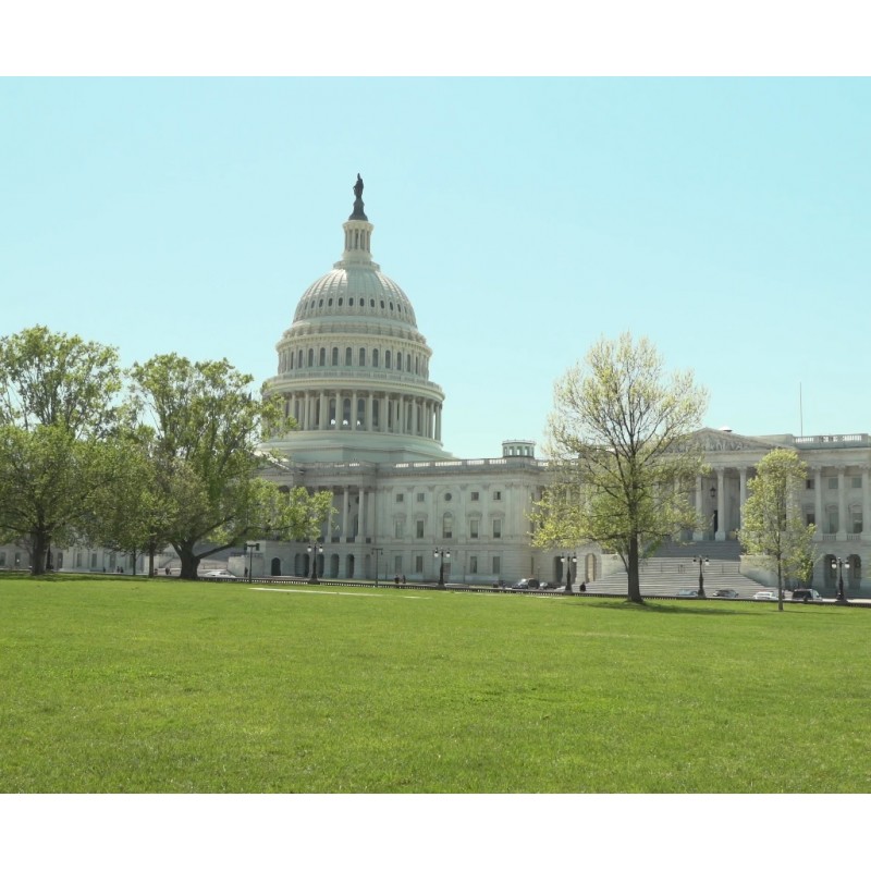USA - Washington - budovy - Capitol - kongres - vláda - sněmovna reprezentantů - 4K