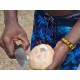 Afrika - Keňa - Diani Beach - lidé - pláž - Keňan - kokos - palma - snídaně - vajíčka - 4K