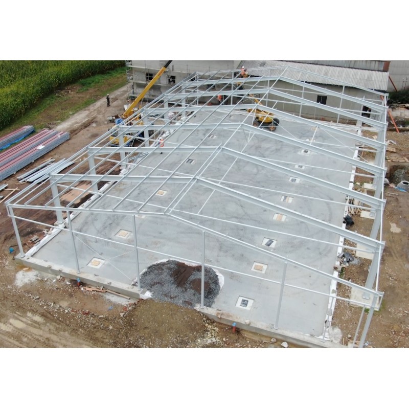  CZ - industry - dron - Agrostav - construction - hall - playground - car - aerial shots - building materials