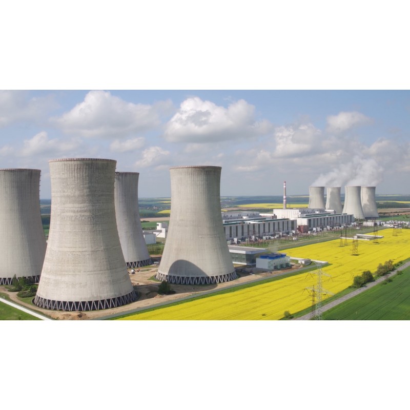 ČR - průmysl - Dukovany - energetika - jaderná - elektrárna - reaktor - věž - atom