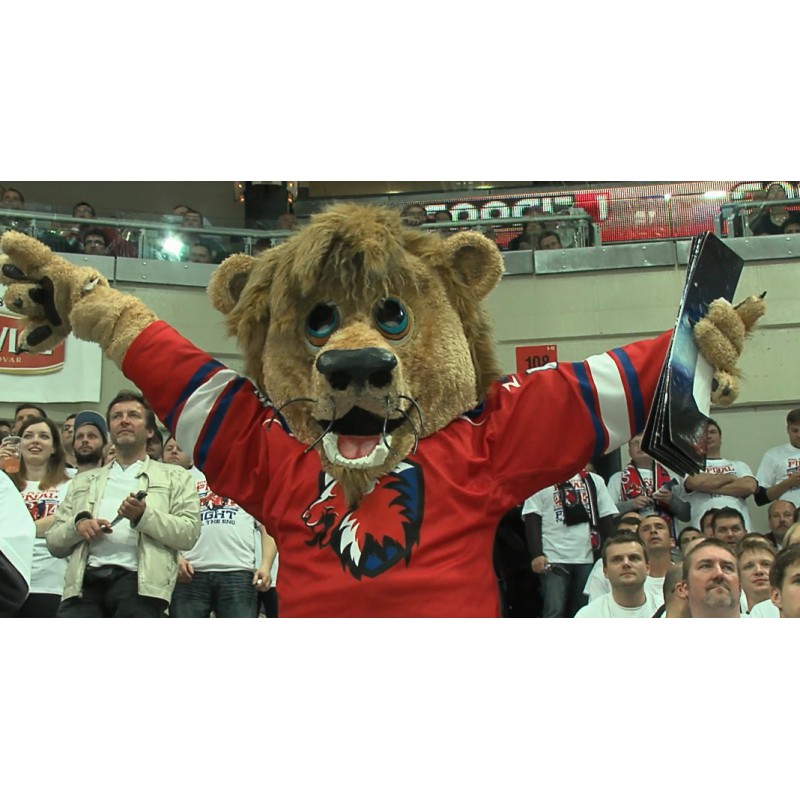 KHL - Praha 2014 - Magnitogorsk - fanoušci - roztleskávačky - maskoti