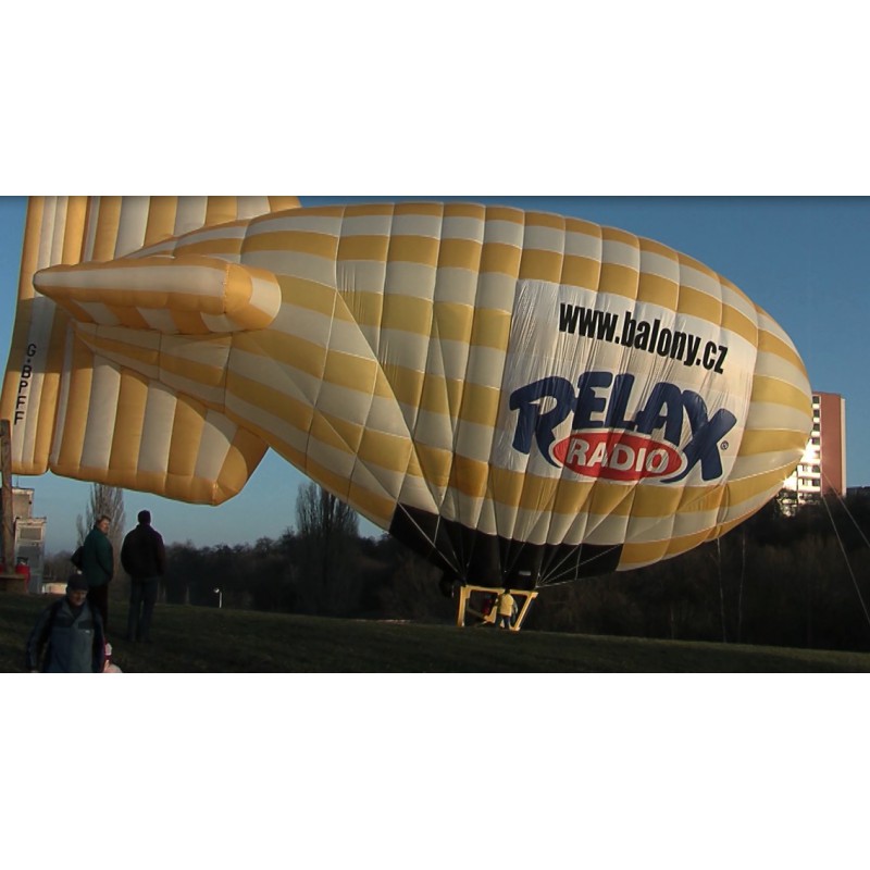 CR - airship - inflation - flight - advertising