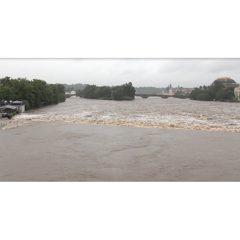 CR - Prague - Central Bohemia - flood - Vltava river