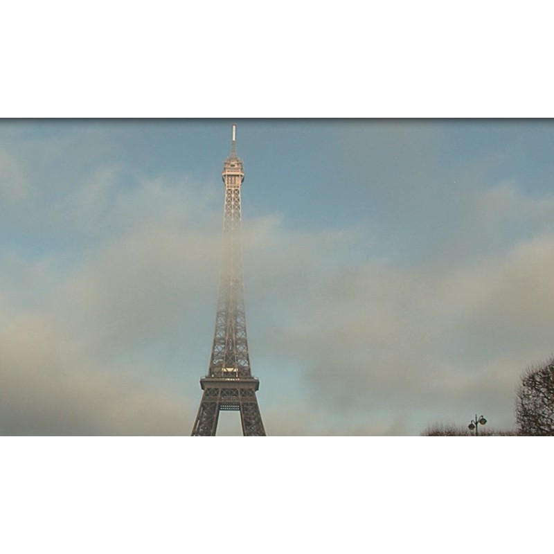 Francie - Paříž - Eiffelova věž - časosběr - originální délka