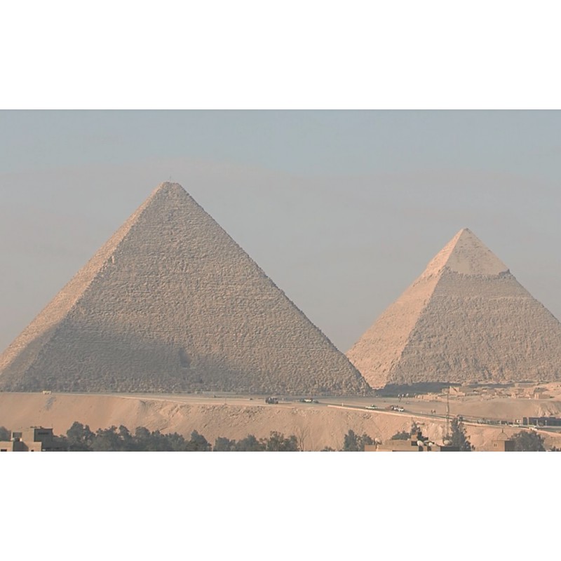 Egypt - pyramidy - Giza - 4000x zrychleno