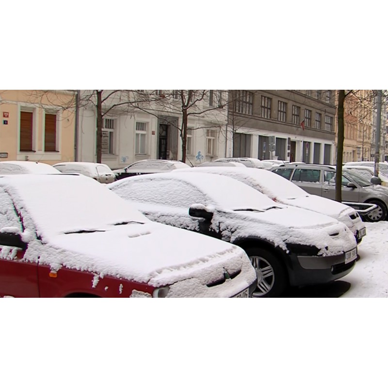 ČR - zima - počasí - sníh - automobil
