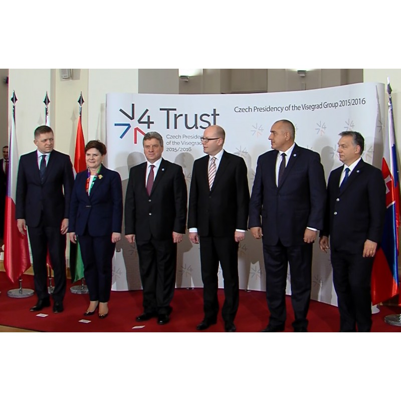 ČR - politika - lidé - Sobotka - Fico - Orban - Szydlová - premiéři - V4 summit - 2