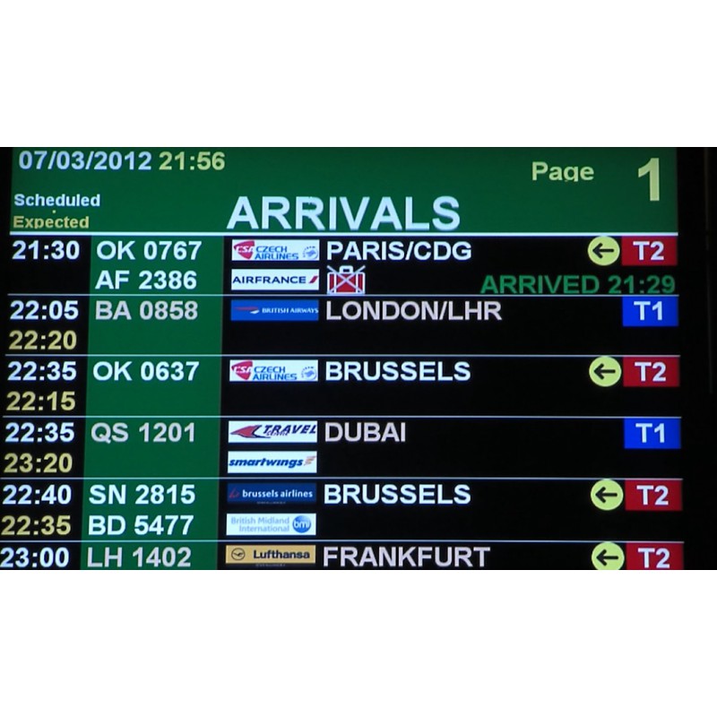 CR - Prague - Václav Havel Airport - information desk