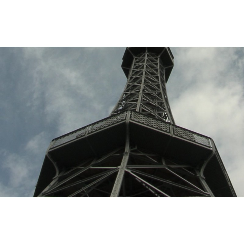 CR - Prague - Petřín - 2 - observation tower - time-lapse - 500x faster