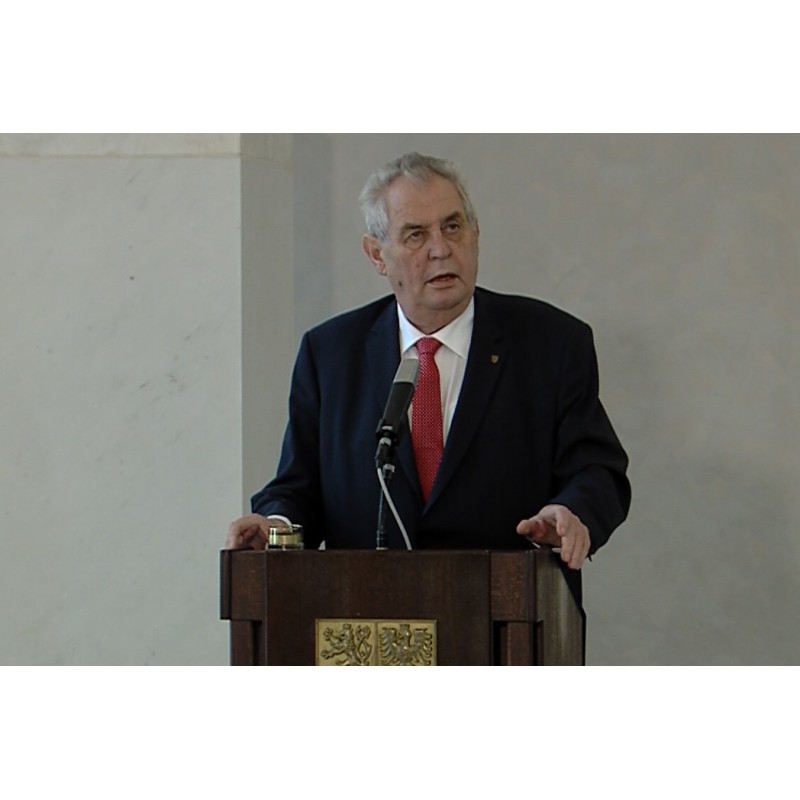  ČR - Praha - Pražský hrad - politika - lidé - Miloš Zeman - prezident - kandidatura 2017