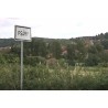 ČR - Psáry - vesnice - bytová výstavba - fontána