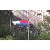 ČR - Praha - lidé - demonstrace - průvod - česká vlajka - svíčky - policie - 17 listopad