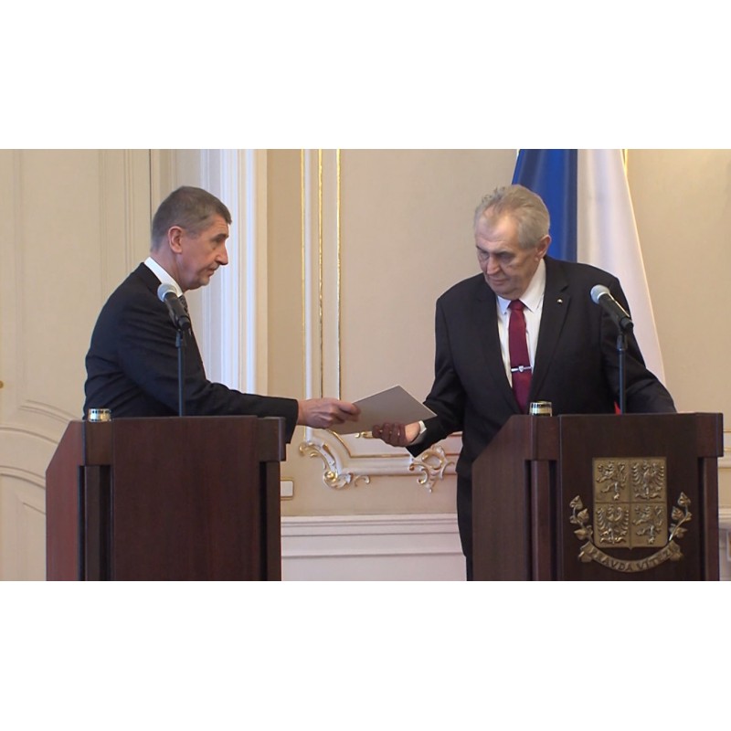 ČR - aktualita - Pražský hrad - Miloš Zeman - demise vlády Andreje Babiše