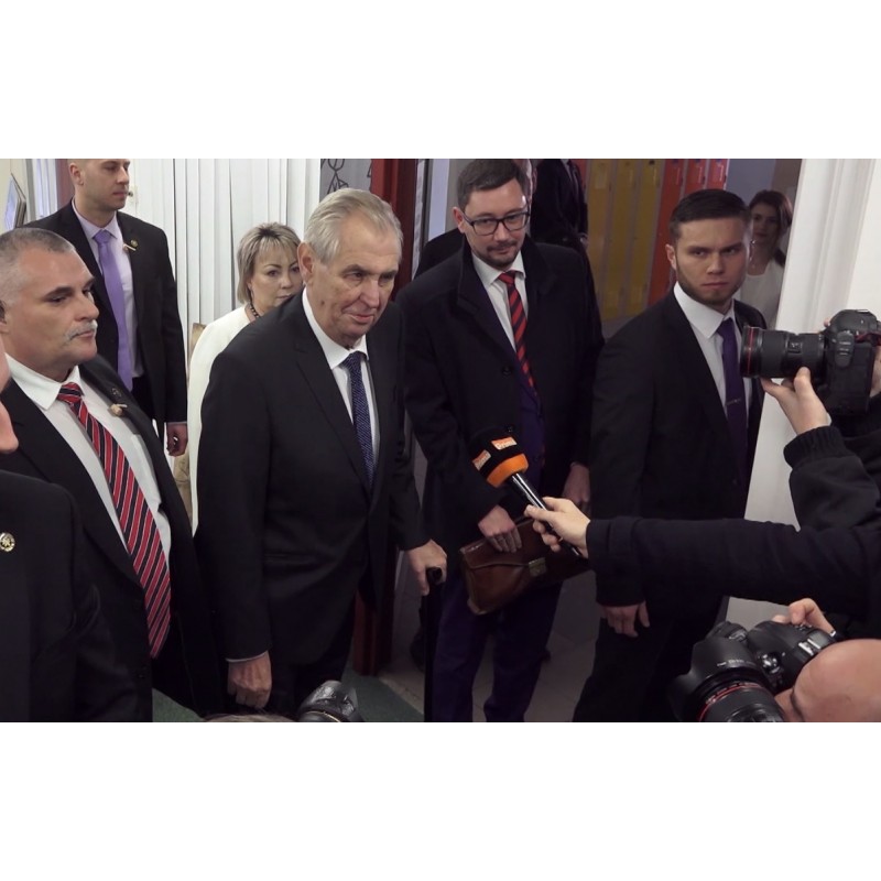 ČR - lidé - politika - Miloš Zeman - prezidentské volby - volební štáb - novináři