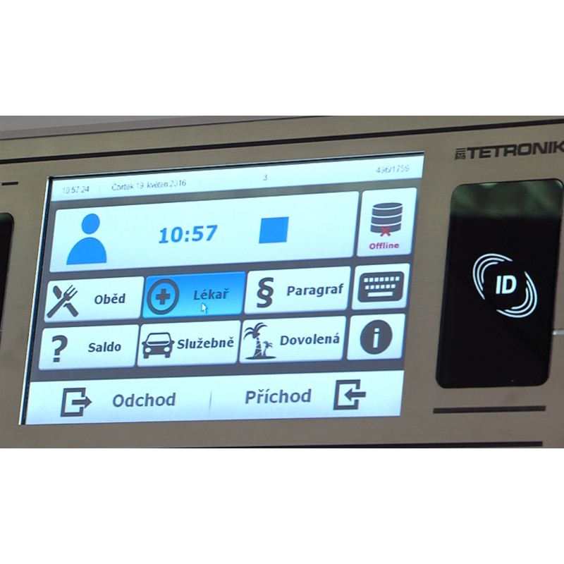 ČR - technologie - TETRONIK - elektronické systémy - docházkový terminál - světelné tabule