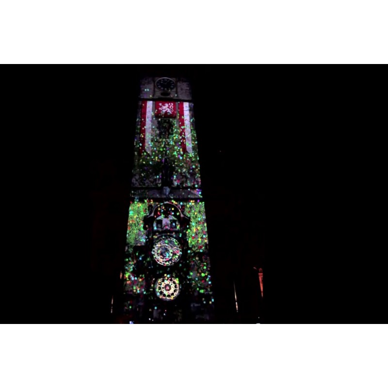  ČR - Praha - Staroměstské náměstí - orloj - videomaping 4
