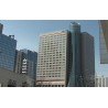 Poland - city - Warsaw - modern architecture - buildings - polish flag - traffic
