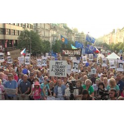  ČR - Praha - Andrej Babiš - hnutí ANO - vláda - demonstrace - Milion chvilek pro demokracii