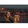 Hungary - Budapest - time-lapse - original length - traffic - bridge - twilight