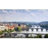  ČR - Praha - Vltava - Karlův most - Národní divadlo - lodě - časosběr