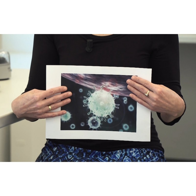 CZ - doctor - Sona Peková - laboratory - virus - biologist - no sound - TV shots