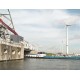 Belgium - Antwerp - transport - ship - port - dock - 4K