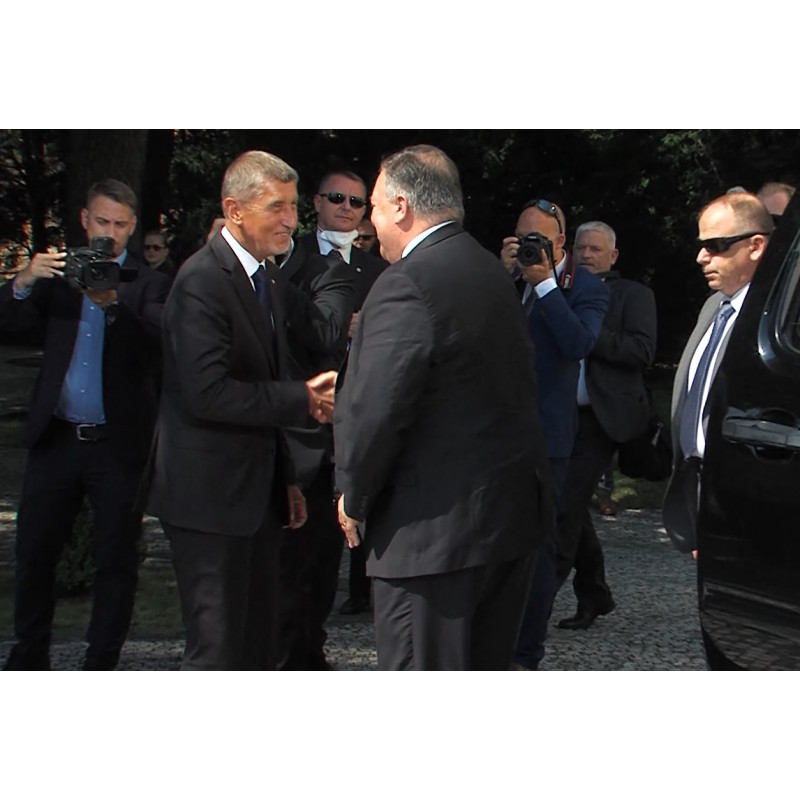 ČR - Praha - Úřad vlády - Andrej Babiš - Mike Pompeo - fototermín