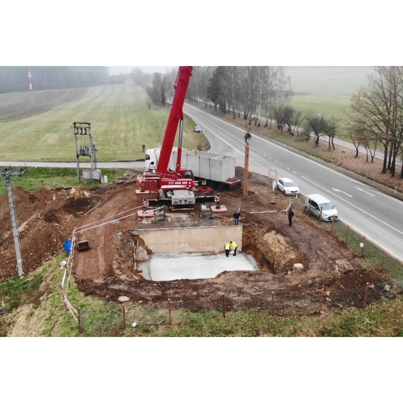 CZ - industry - construction - sewage disposal plan - aerial shots - dron