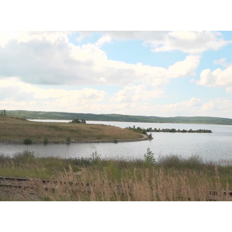 CZ - industry - Sokolovská uhelná - mining - countryside - excavator - pond