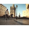 CZ - Prague - people - Charles bridge - Čertovka - lady - boy - in love - beloved - couple - tourists 1